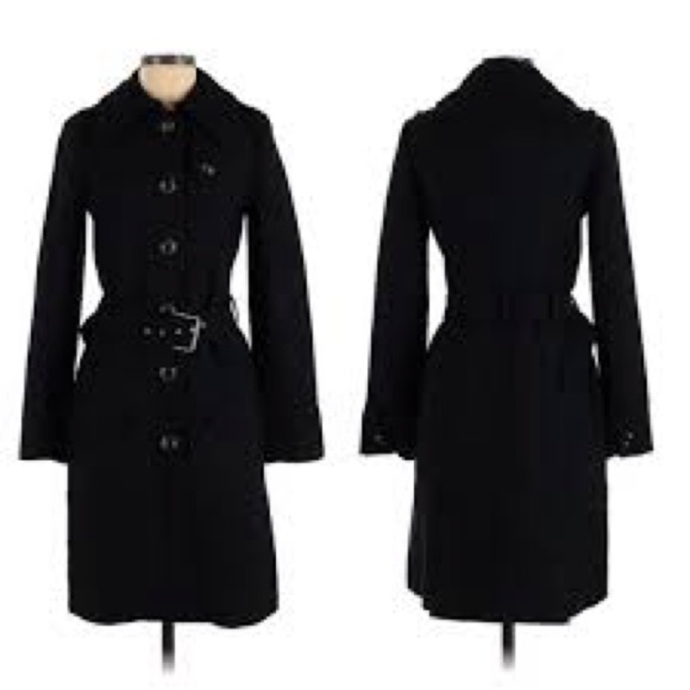 Y2K Tory BURCH Wool Pea Coat good overall condition show a little wear. - Picture 5 of 16